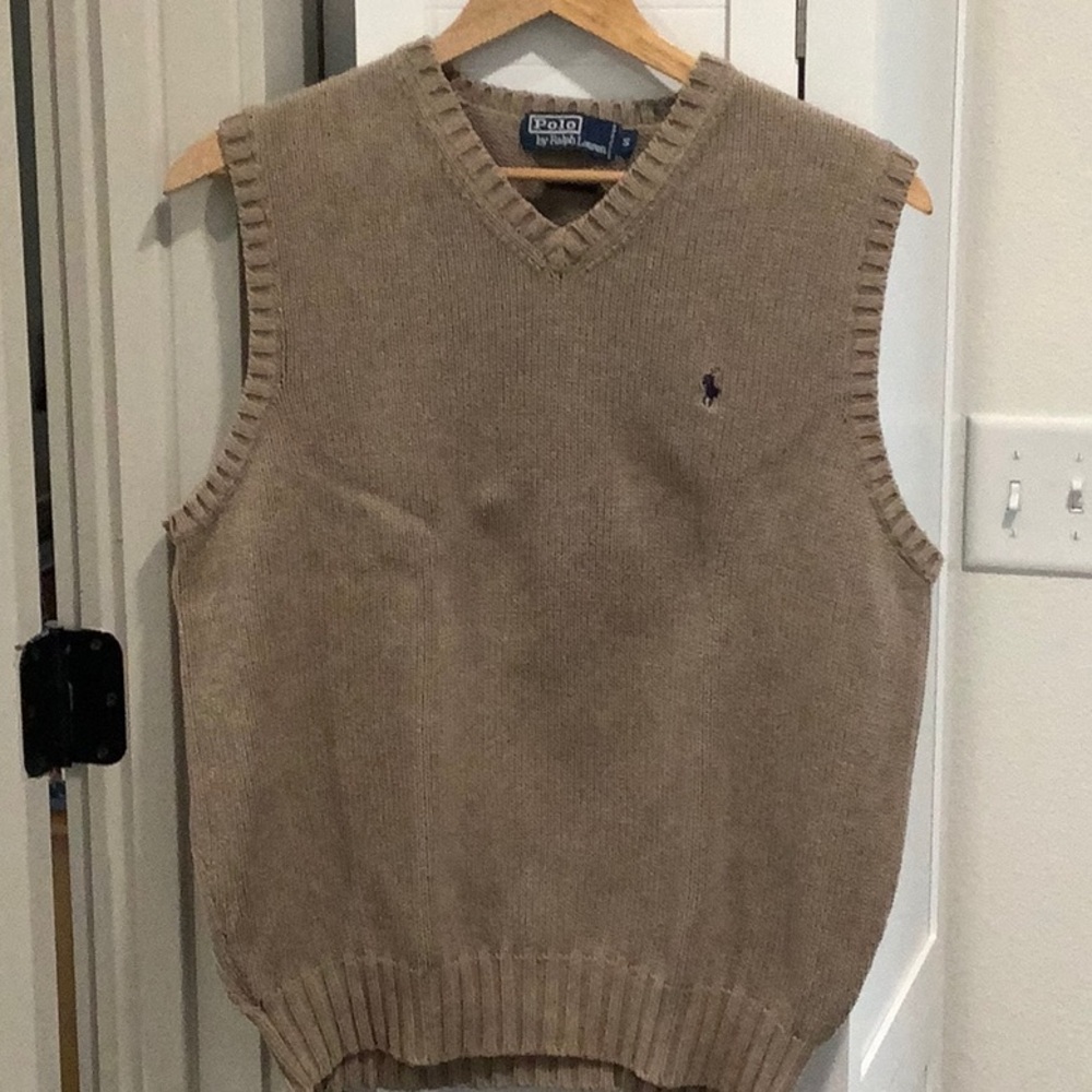 Polo by Ralph Lauren Men's Tan Sweater Vest